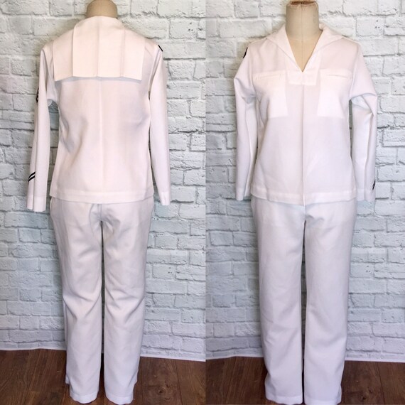 Womens U.S.A Navy military Uniform Sailor Top Jack