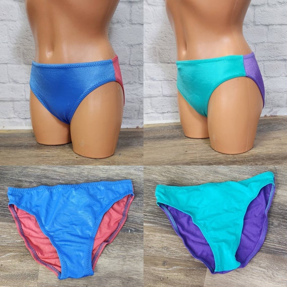 Low-Rise Period Panties in 80s Neon Paint