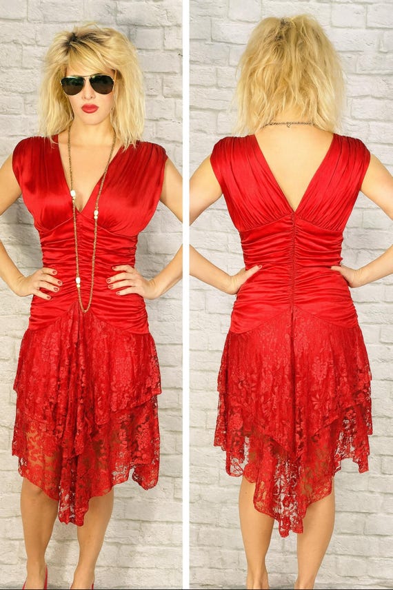 red slinky dress Jersey Rose Detail Evening Gown in Scarlet A low back Buy Lipsy Red Slinky Trim