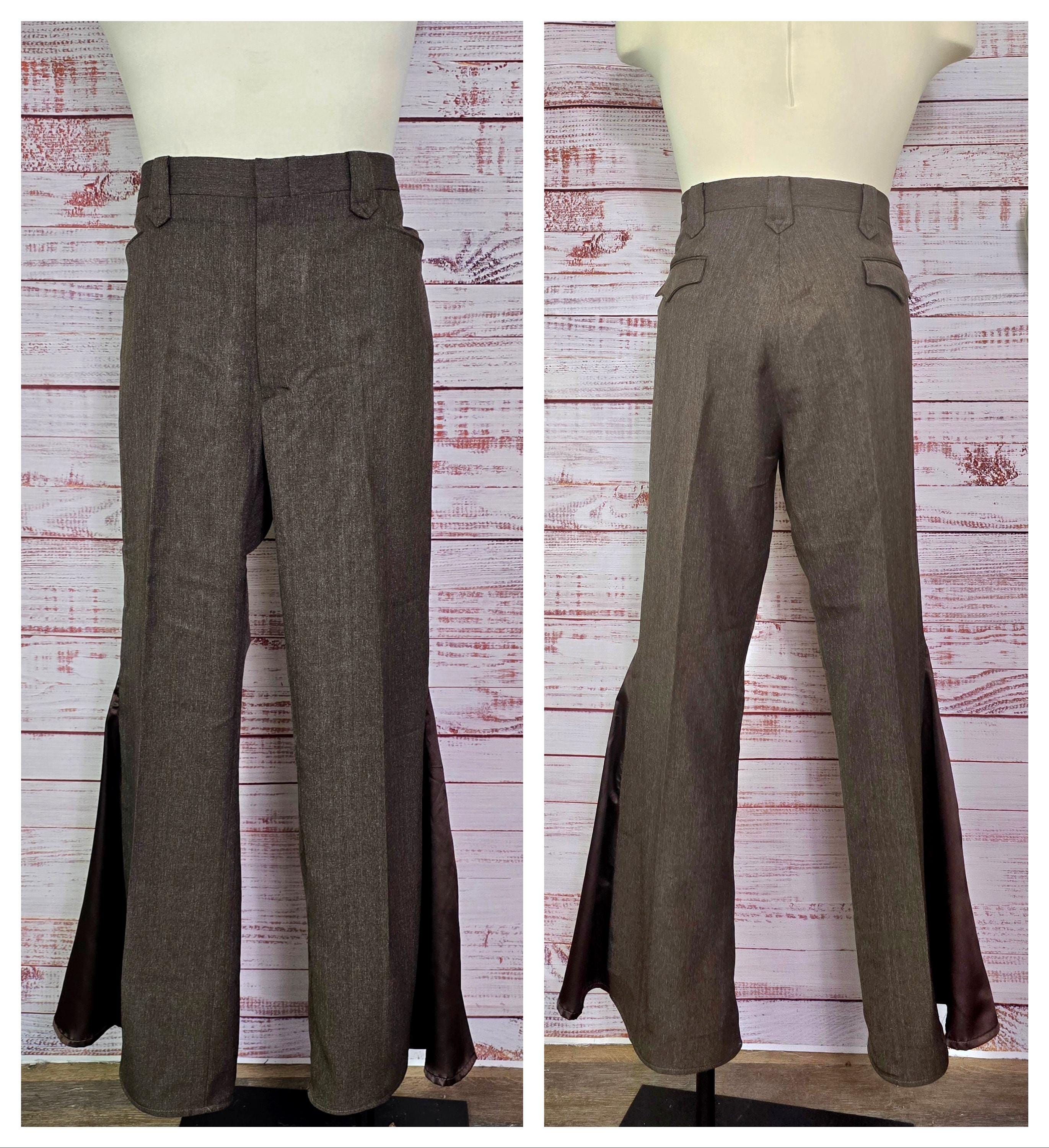 70s Brown Pants - Etsy