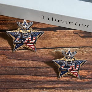 1776-2026 Enamel Commemorative Keepsake Brooch US 250th Anniversary, US 250th Anniversary Souvenir Set Pin image 4