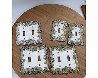 Lot Of 5 American Tack & Hardware Co. Outlet  Light Switch Plate Covers 1967
