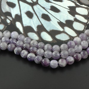 Cape Amethyst : Round Beads / 10 mm Purple Smooth Rounds / High Polish & Luster / Designer Quality / Jewelry Making Craft Supply/ AM09