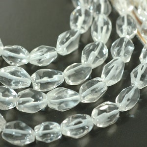 Ice : Natural Crystal Quartz Faceted Nuggets 10x14mm - Etsy