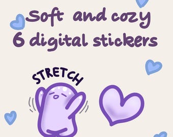 Soft & Cozy ilodi – Adesivi digitali per la cura di sé Lite