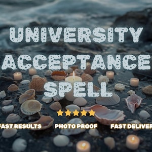 Personalized Academic Success & University, School Acceptance Ritual, University Goal Intention, Full Description, Photo Proof