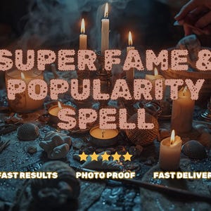 Personalized Super Fame And Popularity Ritual, Self-Expression Intention Practice, Custom Spiritual Service, Photo Proof