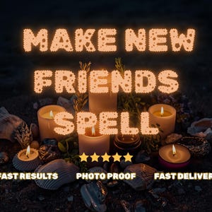 Personalized Make New Friends Ritual, Connection Energy, Positive Social Mindset, Photo Proof, Full Description
