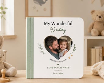 Personalized Father's Day Book for Dad, Custom Photo Story Book, Daddy and Me Keepsake Gift, Personalized Children's Book from Baby