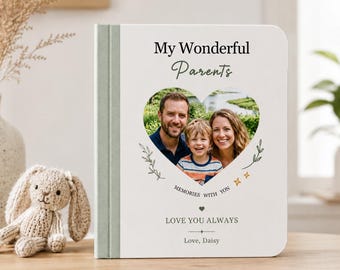 My Wonderful Daddy Personalized Book, Custom Photo Storybook, Gift for Dad from Son or Daughter, Father's Day Memory Book