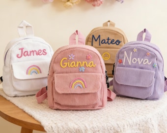 Personalized Toddler Backpack, Custom Name Preschool Bag, Kids School Gift