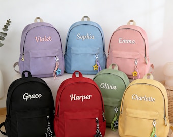 Personalized Kids Backpack with Name, Custom Toddler School Bag, Preschool Gift for Boys Girls