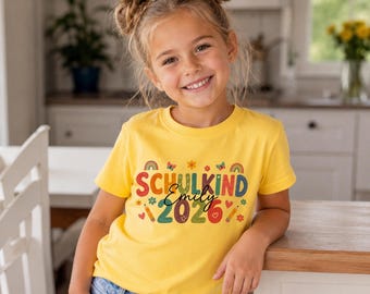 Personalisierte Schulkind 2026 Shirt, benutzerdefinierte zurück zu Schule T-Shirt, erste Klasse Kinder T-Shirt