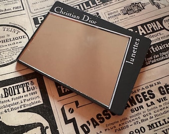 Vintage 1980s Christian Dior plastic hand mirror