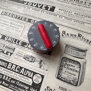 Vintage retro 1980s kitchen timer made in Italy by Italira