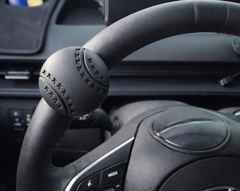 One-Hand Control Car Handle - 360 Degres Steering Wheel Spinner Knob, Non-Slip Silicone Grip