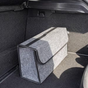 Car Trunk Foldable Storage Box Felt Large Capacity Car Boot Organizer image 2