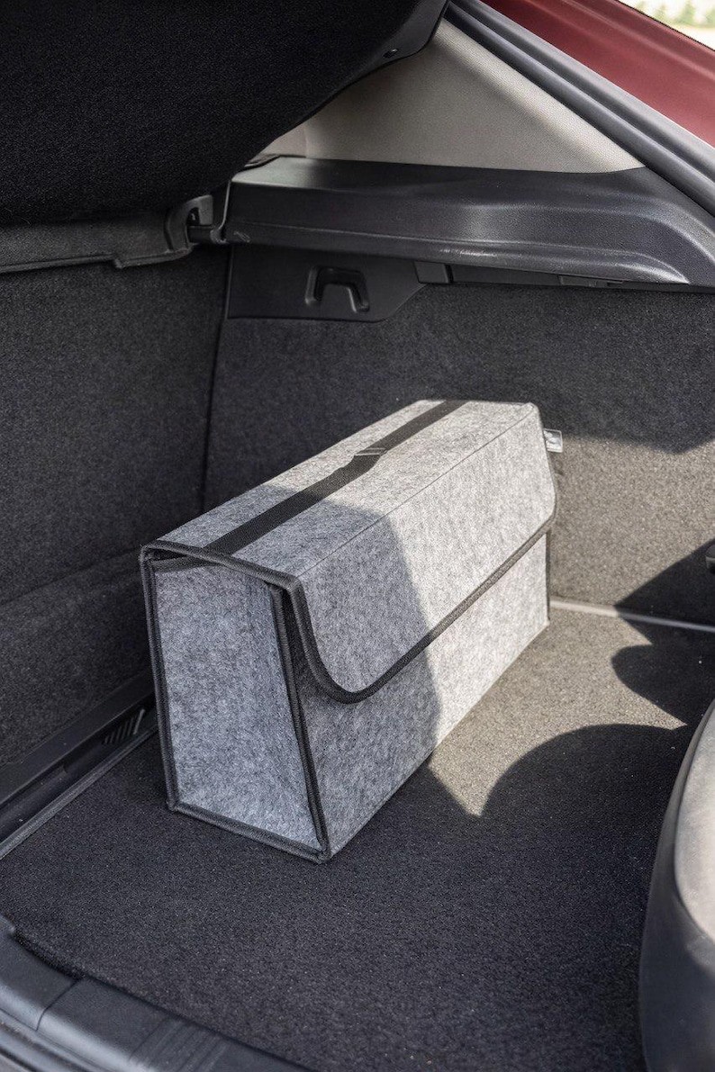 Car Trunk Foldable Storage Box Felt Large Capacity Car Boot Organizer image 2