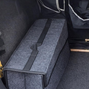 Car Trunk Foldable Storage Box Felt Large Capacity Car Boot Organizer image 6