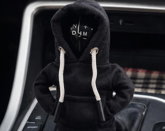 Car Gear Shift Mini Hoodie Cover – Universal Manual & Automatic Shifter