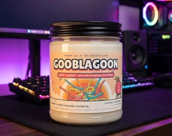 CaseOh Gooblagoon Waterpark Candle, Funny Meme Scented Candle (12 oz)