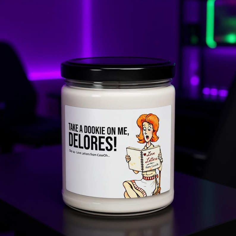 CaseOh Meme Candle, Funny Gamer Valentine Gift, Scented Dorm Decor (12 oz) image 1