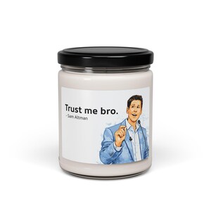 Sam Altman Trust Me Bro Candle, AI Tech Meme Candle, Gag Gift, Dorm Decor image 2