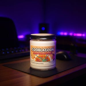 Gooblagoon Waterpark Meme Candle, CaseOh Streamer Fan Gift, Dorm Decor (12 oz)