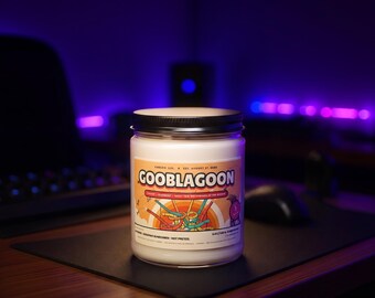 Gooblagoon Waterpark Meme Candle, CaseOh Streamer Fan Gift, Dorm Decor (12 oz)