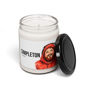 CaseOh Simpleton Meme Candle, Twitch Streamer Gamer Gift, Dorm Decor (12 oz) image 3
