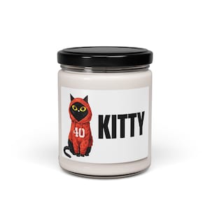 CaseOh Kitty Candle, Black Cat Hoodie Meme, Gamer Gift, Dorm Decor, Scented Candle image 2
