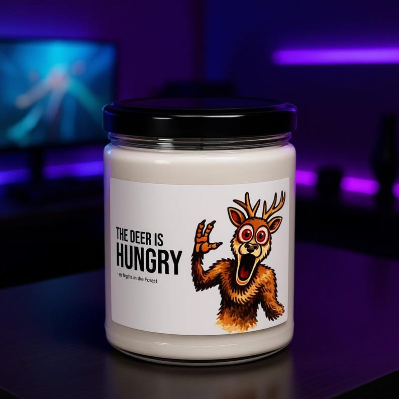99 Nights in Forest Roblox Horror Candle, 12 oz Scented Candle image 1