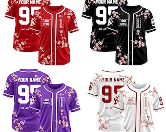 Custom Kpop Baseball Jersey,Personalized Name & Number, Army World Tour Concert Fan Outfit
