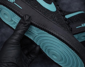 Air Force 1 Sky Blue Glitters Zoll