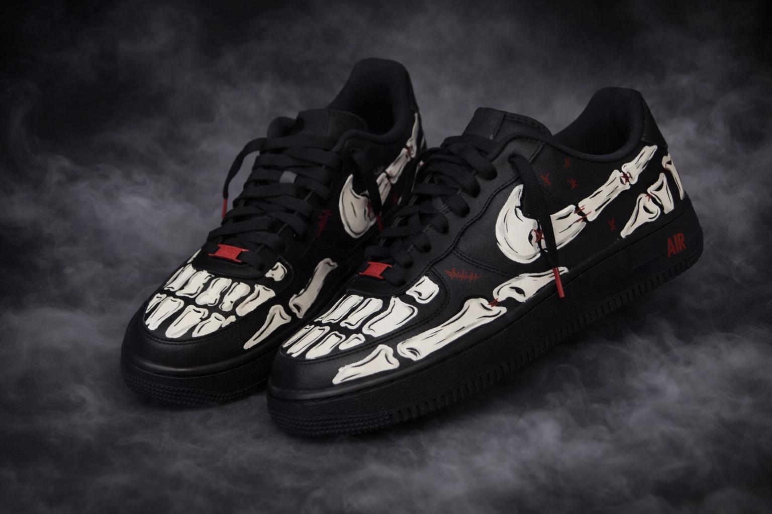 air force 1 skeleton custom