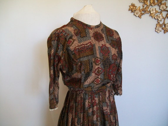 Sale Vintage 1950's Day Dress- Mid Century- Cockt… - image 2