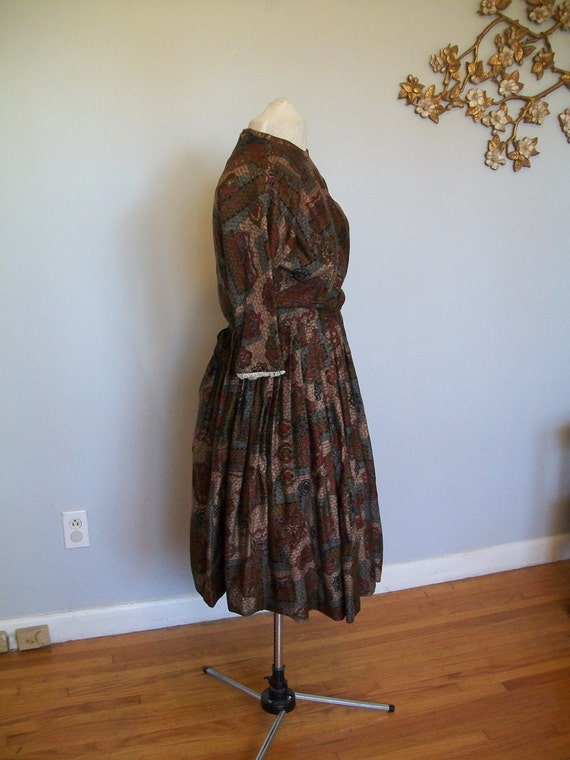 Sale Vintage 1950's Day Dress- Mid Century- Cockt… - image 5