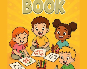 Livre de coloriage pour enfants | 40 pages de véhicules, d'animaux, d'oiseaux et de fruits (téléchargement instantané)