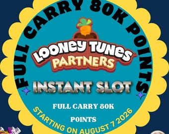 Monopoly GO Looney Tunes Partners Event Full Carry Point 80K Fast Delivery - Happy Harvest