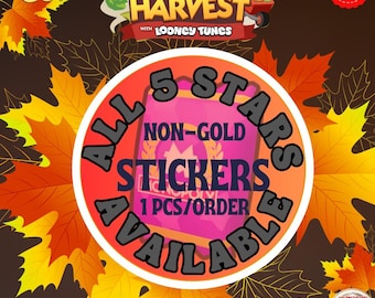 Monopoly GO 5 Star Stickers / Cards - Happy Harvest Album - Instant Delivery