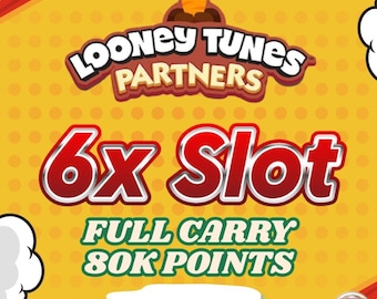 Monopoly GO Partners 6x Slot Looney Tunes Partner Event Full Carry 80k Points - Happy Harvest