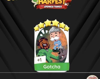 Gotcha - 6 Star Stickers Monopoly GO Set 19 (Happy Harvest) - Fast Delivery
