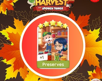 Monopoly_Go! Happy Harvest 5 Star Sticker Preserves (Set-17) - Fast Delivery