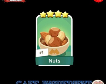 Nuts Set 11 Monopoly GO 4 Star Stickers Happy Harvest Album Instant Delivery