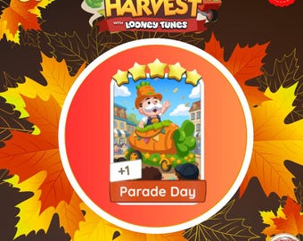Monopoly_Go! Happy Harvest 5 Star Sticker Parade Day (Set-14) - Fast Delivery