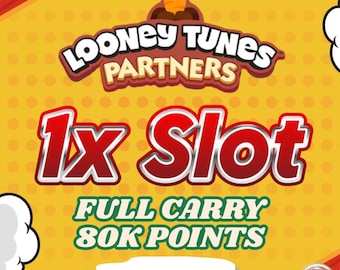 Monopoly GO Partners 1x Slot Looney Tunes Partner Event Full Carry 80k Points - Happy Harvest