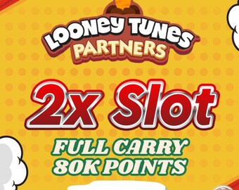 Monopoly GO Partners 2x Slot Looney Tunes Partner Event Full Carry 80k Points - Happy Harvest
