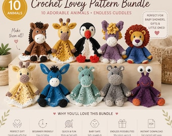 Crochet lovely baby blanket, Animal Pattern Bundle PDF,girl  Crochet Toy Blanket, Giraffe Amigurumi pattern,  Blanket, Baby Comforter,