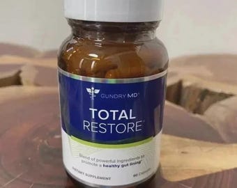Suplemento Gundry MD Total Restore para la salud intestinal y el soporte de la mucosa intestinal (90 cápsulas)