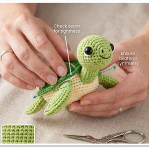 4 in 1 Sea Turtle Crochet Pattern Bundle PDF,Mini Amigurumi No Sew Beginner Friendly,Stuffed Animal Plushie, Instant Digital Download image 3